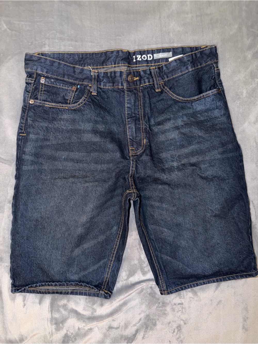 Izod Slim Fit Denim Shorts